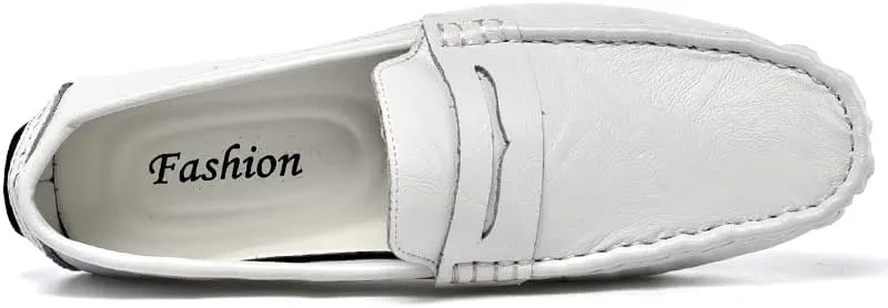 Santimon Men's Casual Slip-On Loafers, Penny Loafers Moccasins, Solid Driving Shoes