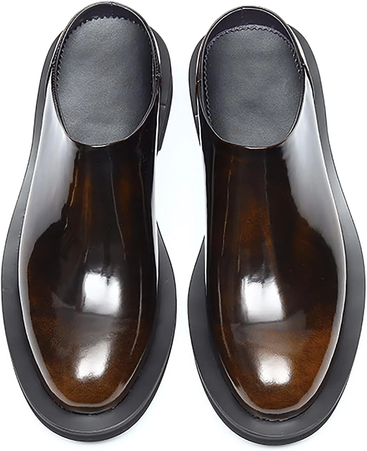 Santimon Men's Mules & Clogs Casual Dress Slippers Leather Walking Shoes Fashion Formal Slip On Loafers Summer Shoes for Men