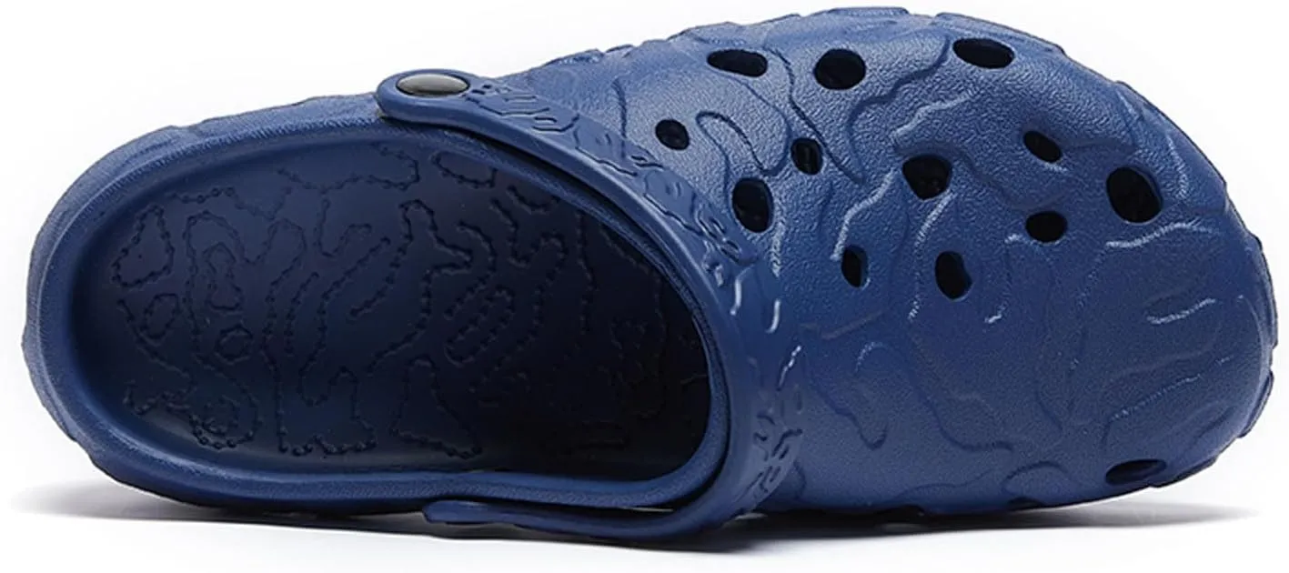 SECHRITE Clogs for Men Rubber Garden Shoes Lightweight Clogs for Men Slip On Mules for Summer - River Edge