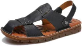 Shaire Men's Casual Sandals Slippers Beach Sandals Men's Closed Toe Fisherman Sandals