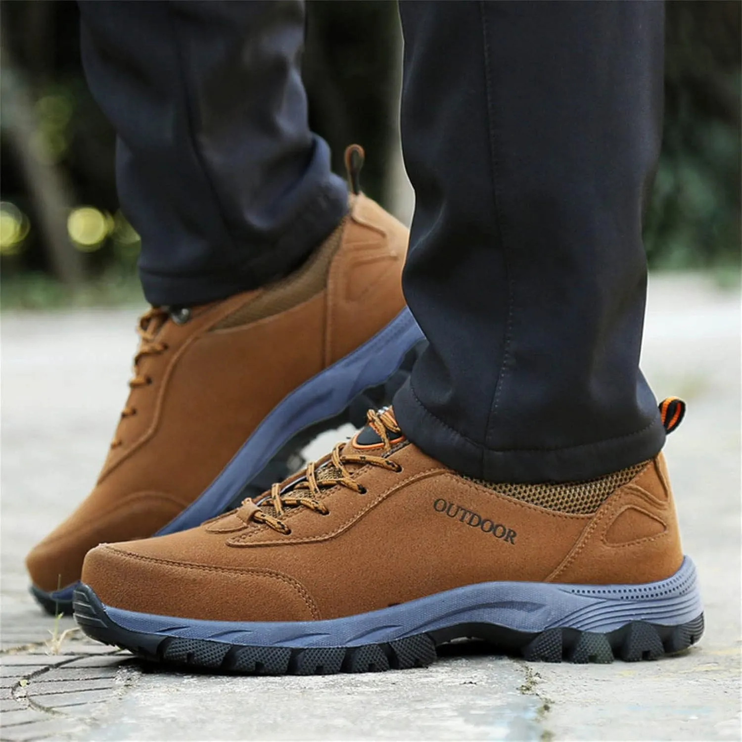 Slip on Walking Shoes Men Comfortable PU Leather Memory Foam Breathable Lightweight Fashion Sneakers Non Slip Travel Jogging Athletic Running Shoes