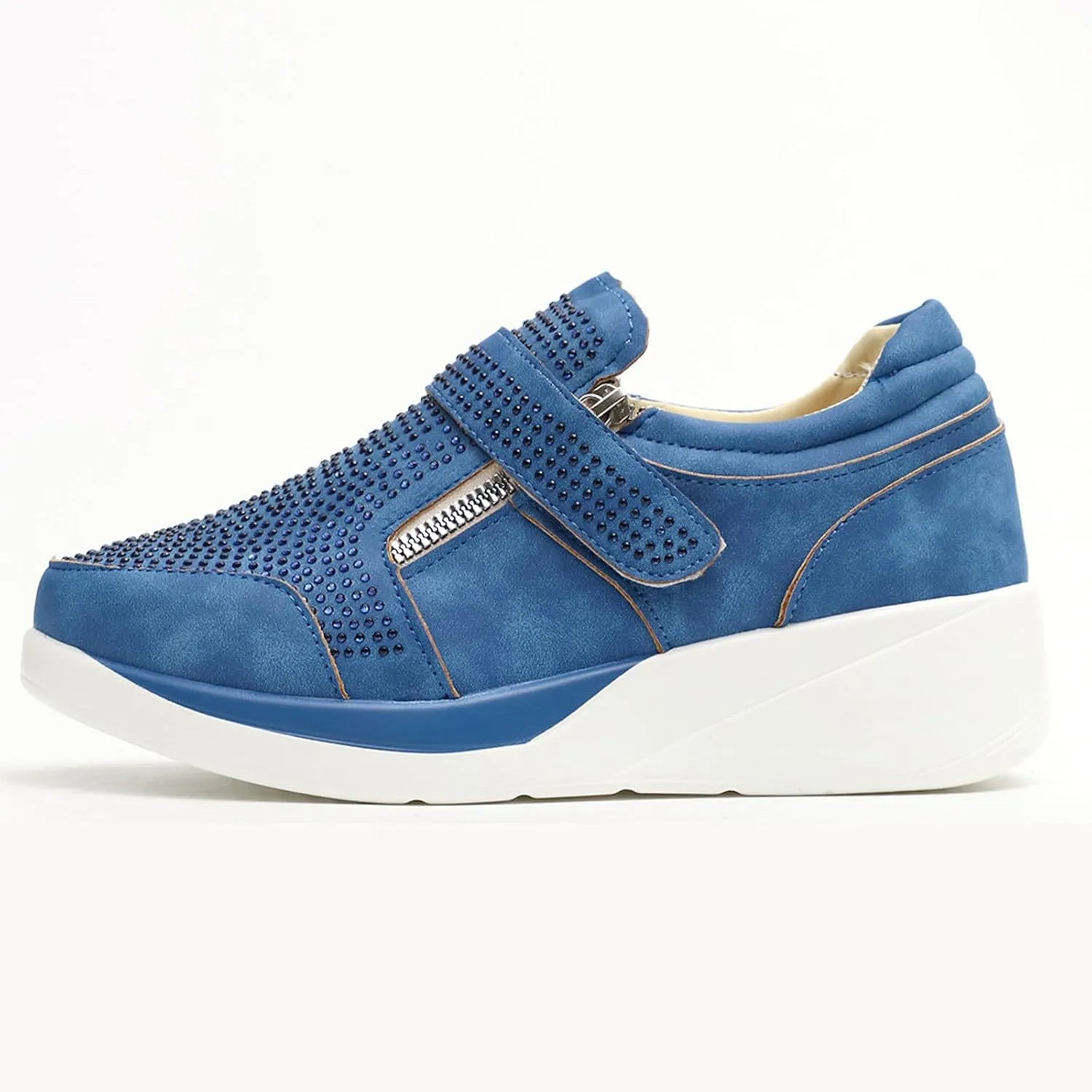 Sneaker Loafers Women Fashion Platform Comfortable Walking Shoes Lightweight Thick Rocking Bottom Shoe Footwear
