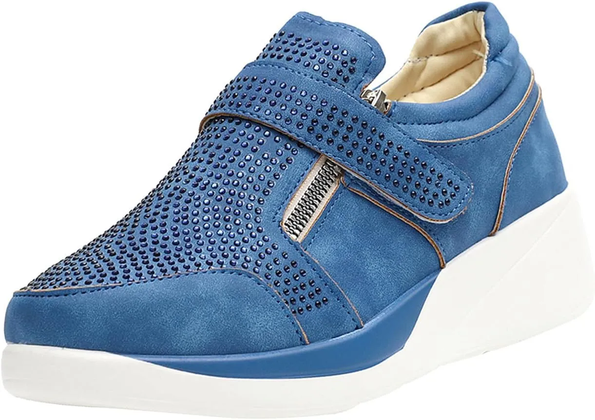 Sneaker Loafers Women Fashion Platform Comfortable Walking Shoes Lightweight Thick Rocking Bottom Shoe Footwear