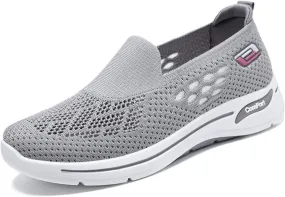 Sneakers for Women Diabetic Elderly Shoes Ladies Fashion Mary Jane Sneakers Mesh Breathable Walking Sneaker Summer Woven Hollow Out Orthopedic Soft Arch Support Walking Shoes
