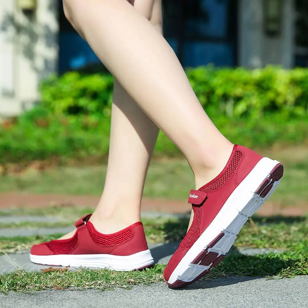 Sneakers for Women Summer Sandals Slip On Fitness Running Sports Shoes Stretch Cushion Shoes Walking Shoes