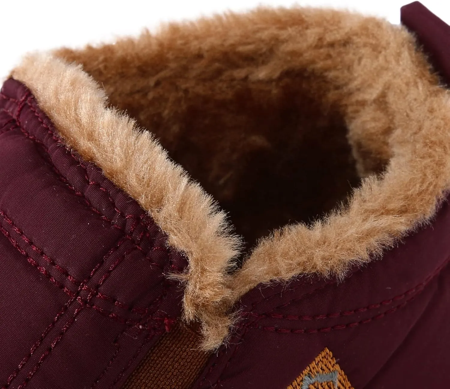 Snow Boots for Women Arch Support Womens Winter Shoes Slip On Ankle Booties Anti-Slip Water Resistant Fully Fur Lined Outdoor Flat Sneakers Thickening Shoes Wide Width Short Boots Shoes