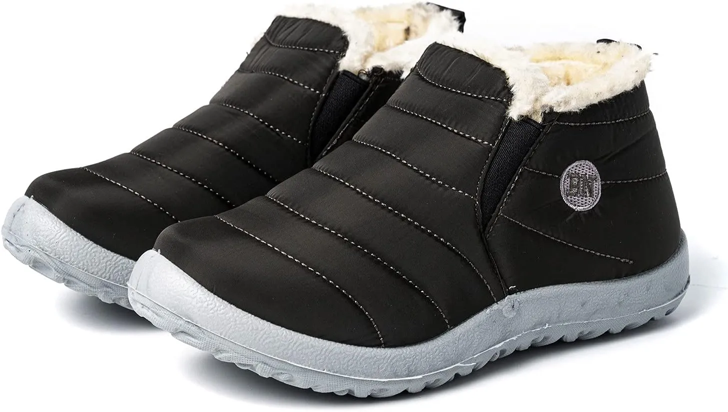 Snow Boots for Women Winter Boot Waterproof Fur Lining Booties Comfortable Slip On Outdoor Boots Warm Ankle Booties Anti Slip Winter Shoes for Women Fashion Short Boots Christmas Thanksgiving Day