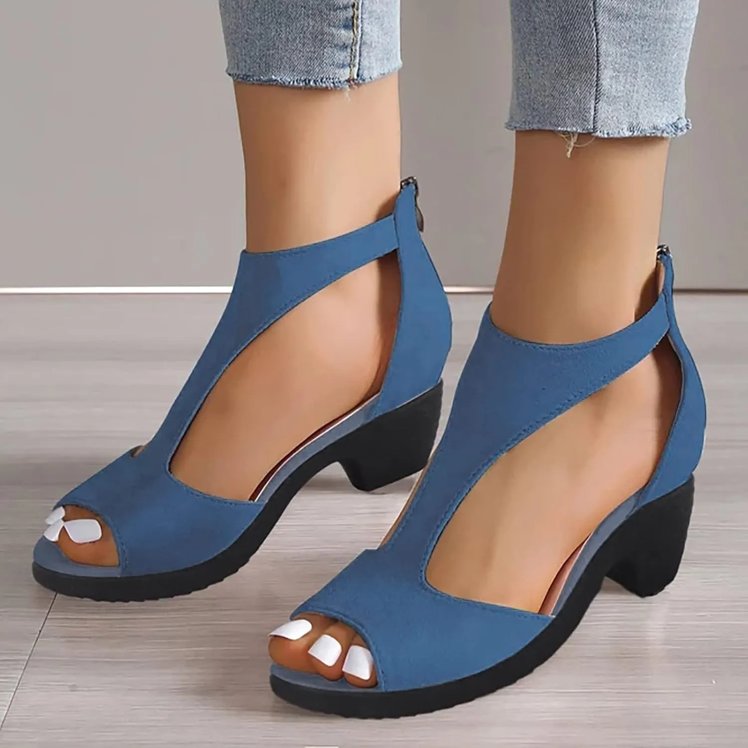 Sparkly Heels Sandals Women's Strappy Heels Dressy Sandal Heel Womens Tall Thick Heel Slingback