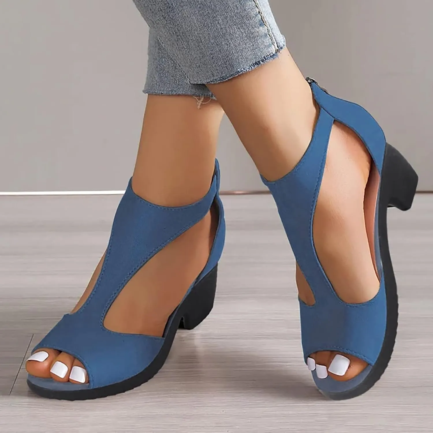 Sparkly Heels Sandals Women's Strappy Heels Dressy Sandal Heel Womens Tall Thick Heel Slingback