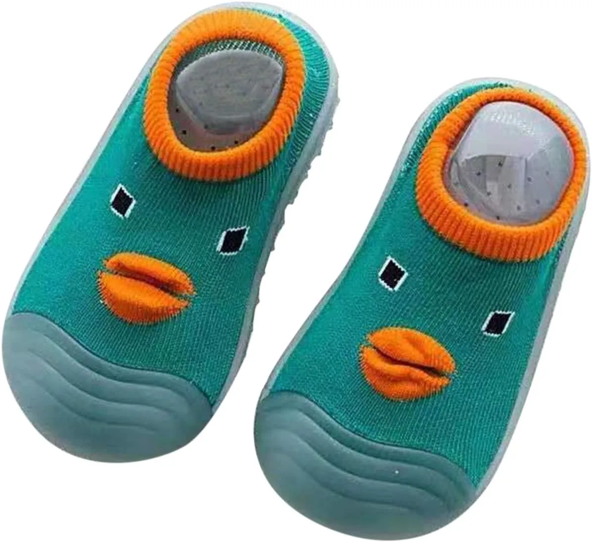 Spring and Summer Cute Toddler Shoes Breathable Soft Rubber Sole Shoes Indoor and Outdoor Saucy Boys (Green, 22-23)