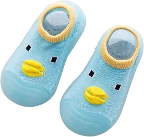 Spring and Summer Cute Toddler Shoes Breathable Soft Rubber Sole Shoes Indoor and Outdoor Saucy Boys Shoes (Blue, 26-27)