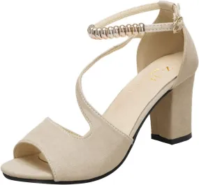 Strappy Heels Women's Lace Up Heeled Sandals Open Toe Heels for Women Womens Sandals Open Toe Strappy Sandals