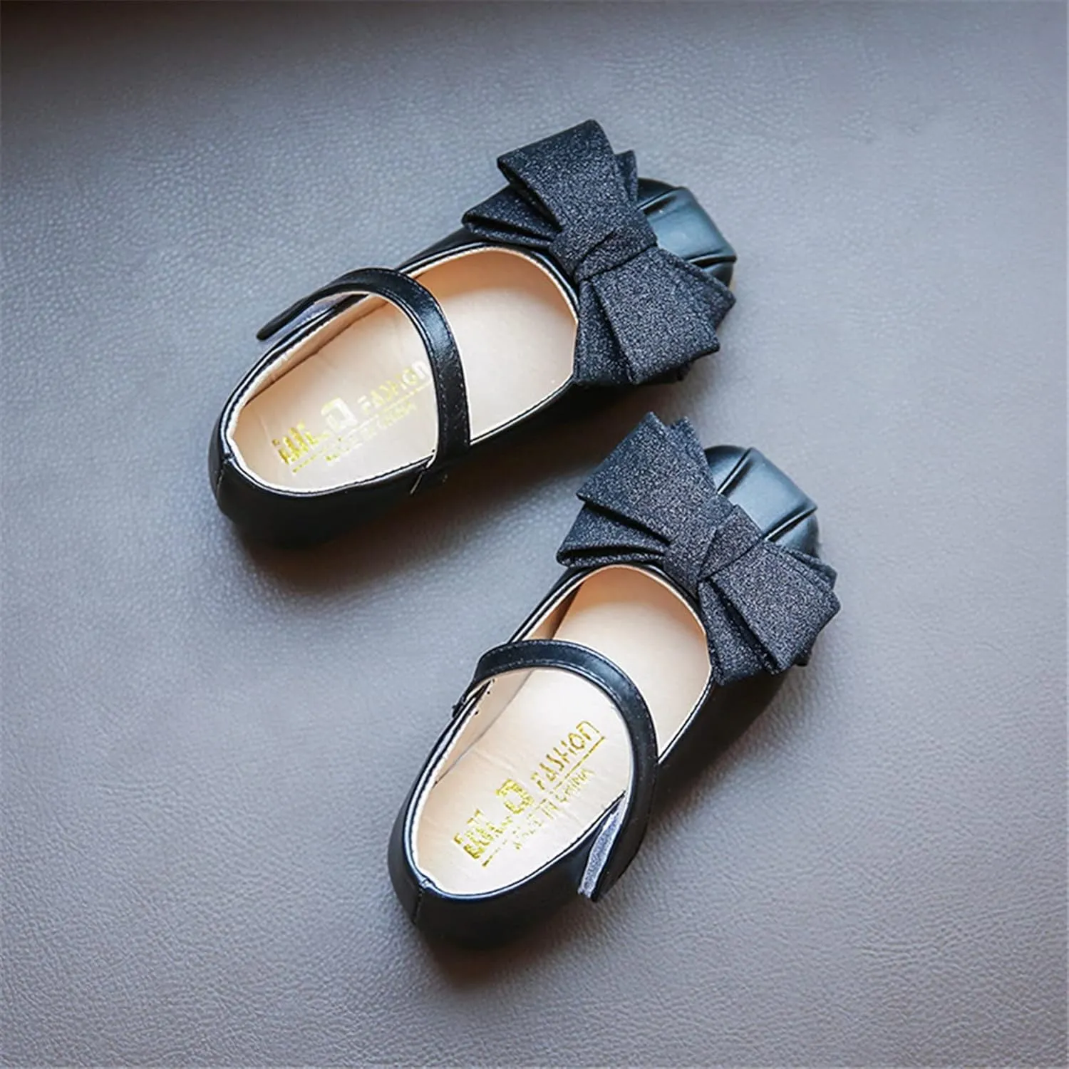 Stunner Girls Bow Mary Jane Flats Wedding Party Dress Shoes(Toddler/Little Kids/Big Kids)