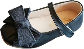Stunner Girls Bow Mary Jane Flats Wedding Party Dress Shoes(Toddler/Little Kids/Big Kids)