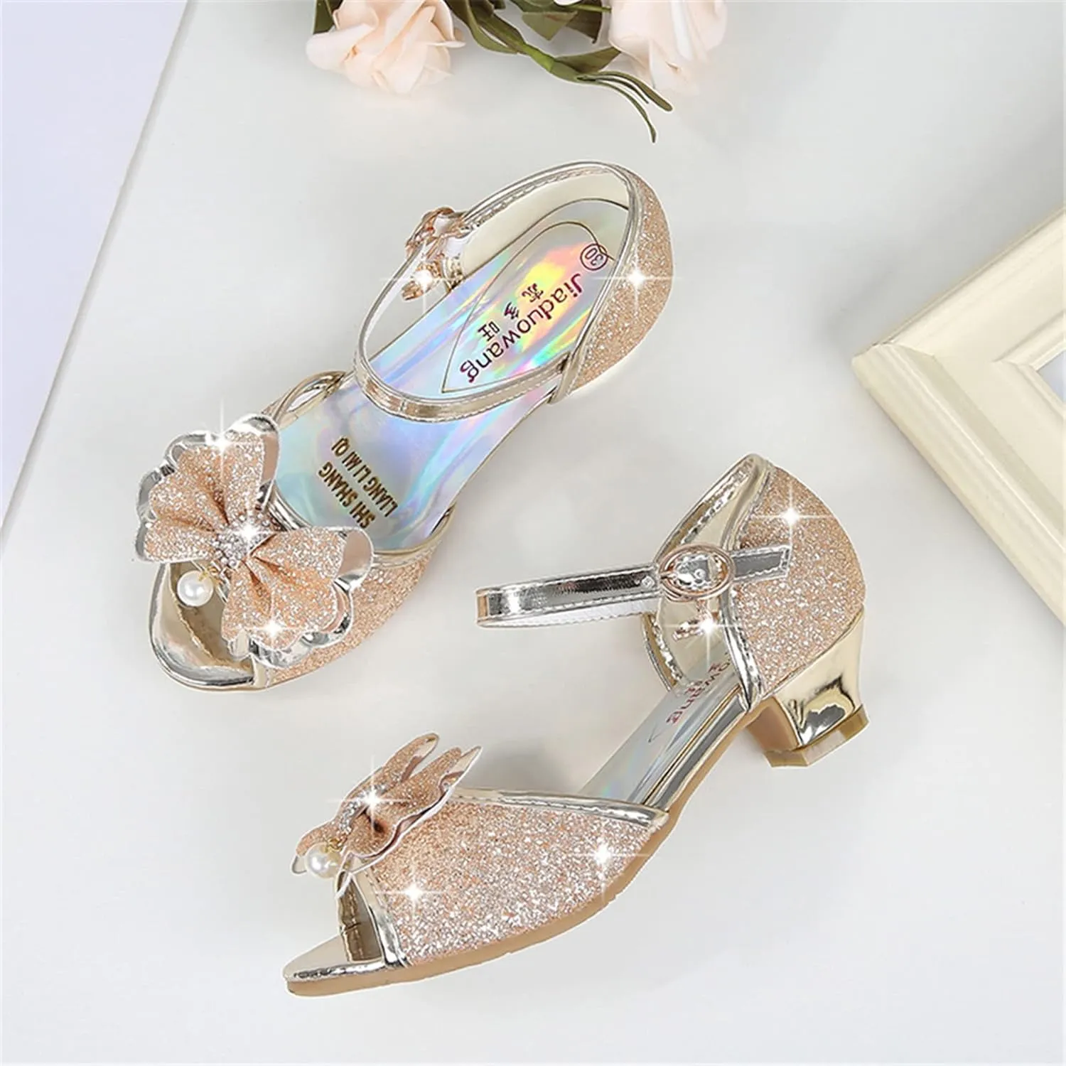 Stunner Girl's Flats Sandals Bow Princess Summer Sandals Dress Shoes