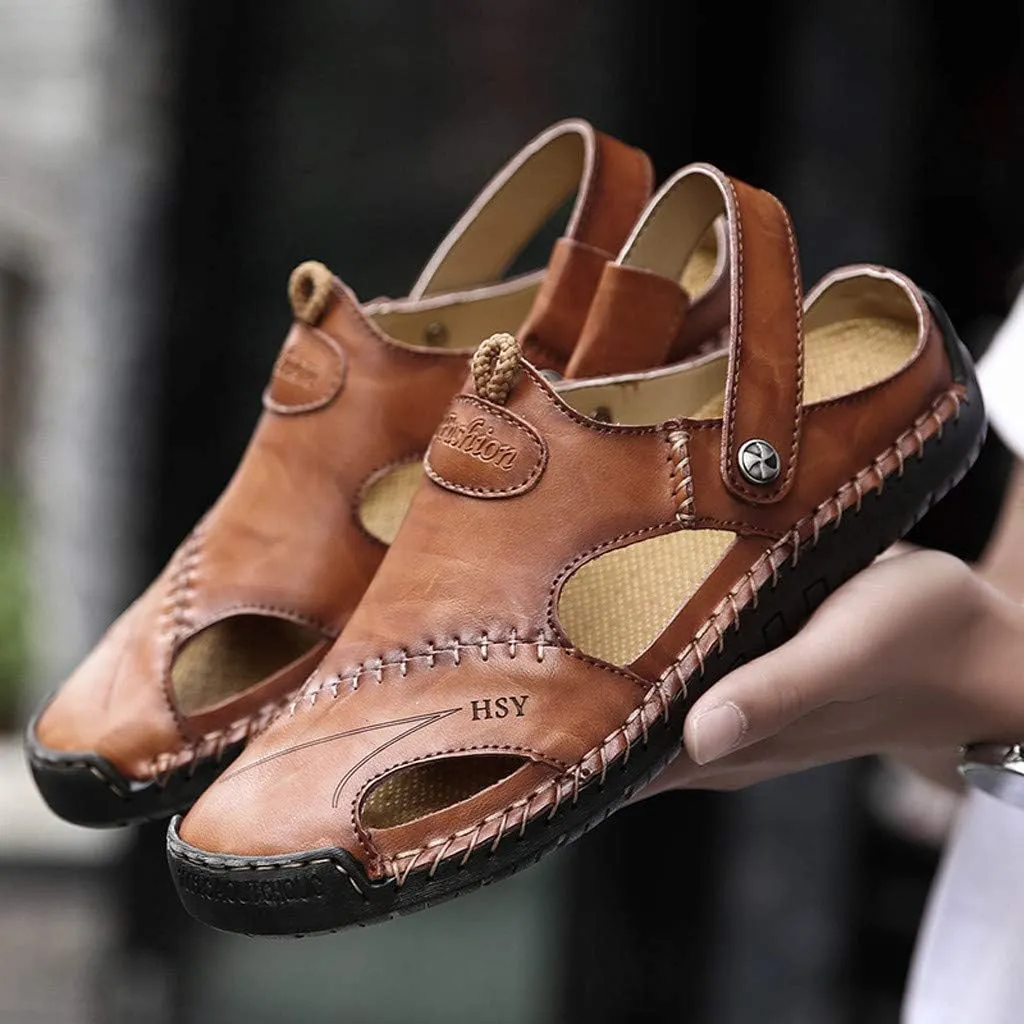 Summer Shoes Leather Breathable Casual Men's Outdoor Sandals Beach Men's sandals Mens Shower Sandals Men's Sandals Men Shoes