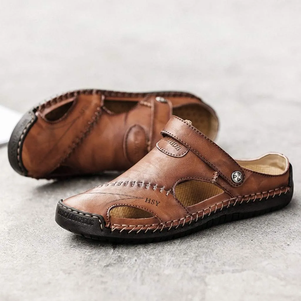 Summer Shoes Leather Breathable Casual Men's Outdoor Sandals Beach Men's sandals Mens Shower Sandals Men's Sandals Men Shoes