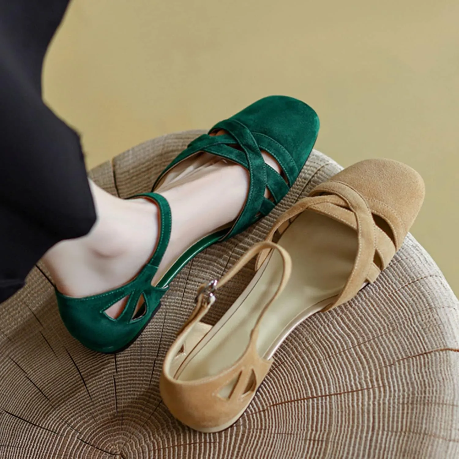 Temperament Flat Bottom Sandals for Women Fashion Versatile Leather Cool Shoes Comfortable Walking Sandals