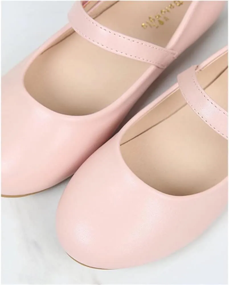 TN TANGNEST Girls Mary Jane Flats Cute Pearl Flowers Ballet Shoes School Wedding Party Shoes