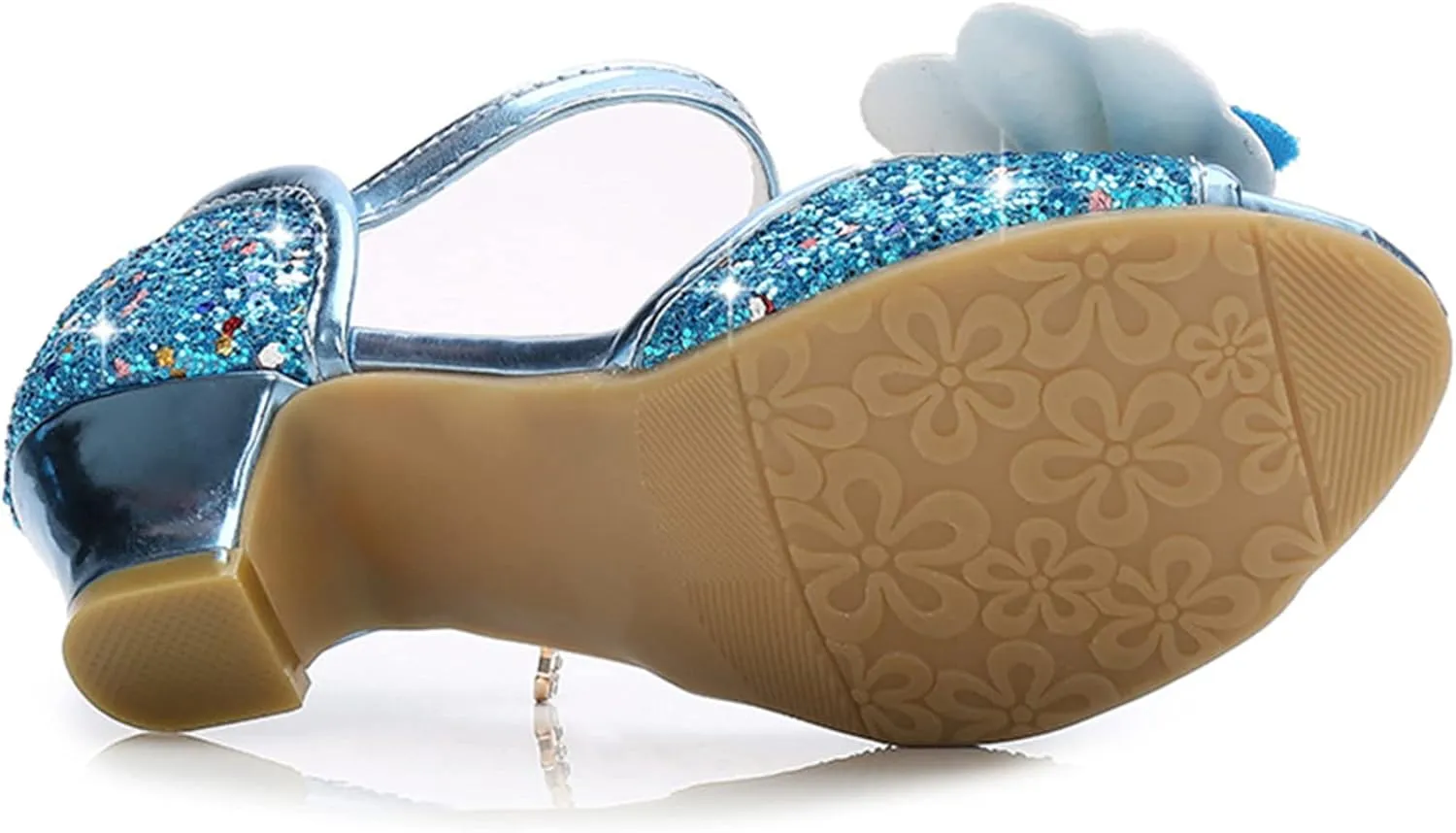TN TANGNEST Little Big Girls Party Wedding Sandals Crystal Heels Shoes Bow Princess Dress Shoes