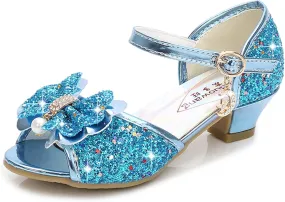 TN TANGNEST Little Big Girls Party Wedding Sandals Crystal Heels Shoes Bow Princess Dress Shoes