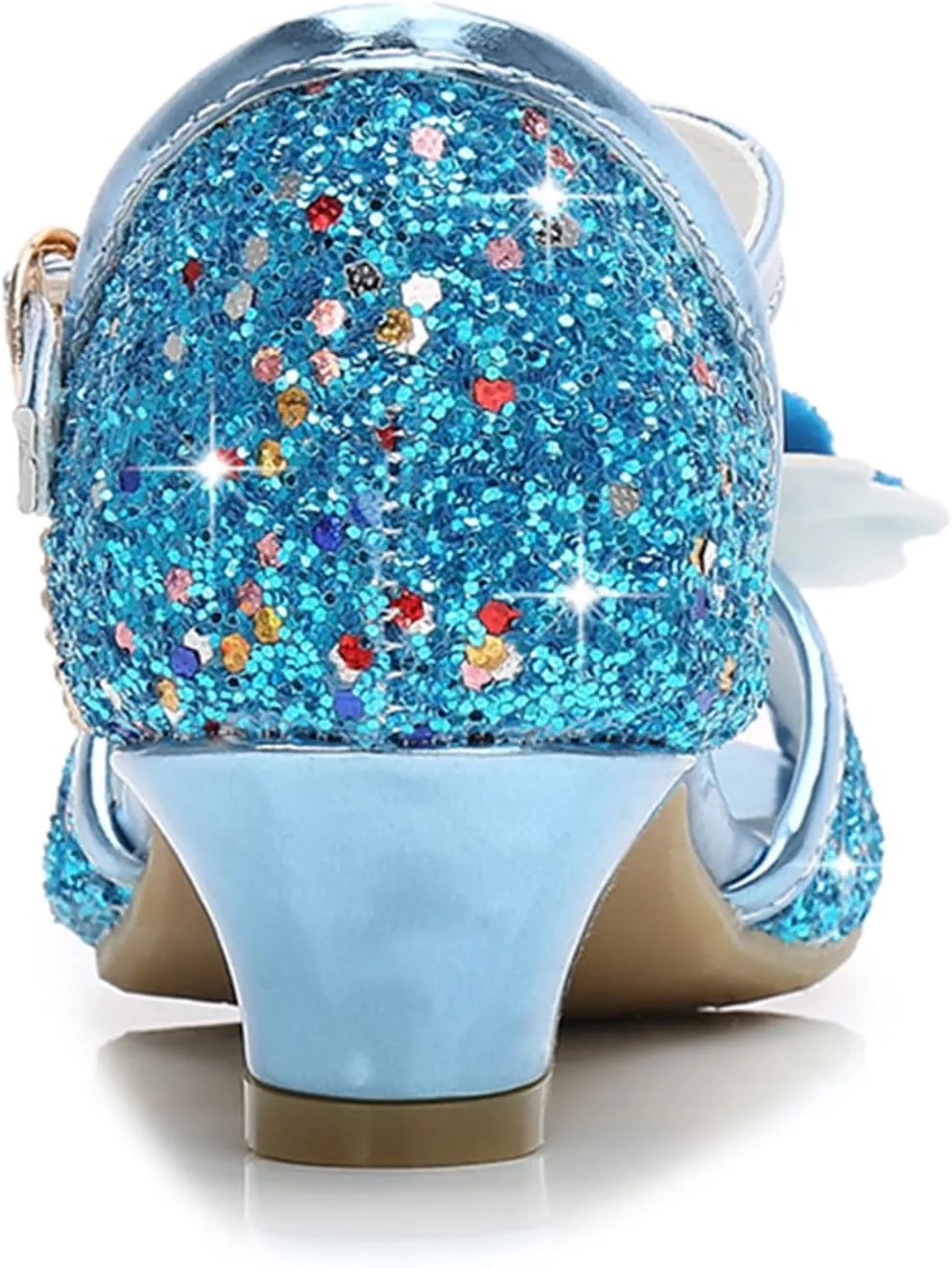 TN TANGNEST Little Big Girls Party Wedding Sandals Crystal Heels Shoes Bow Princess Dress Shoes