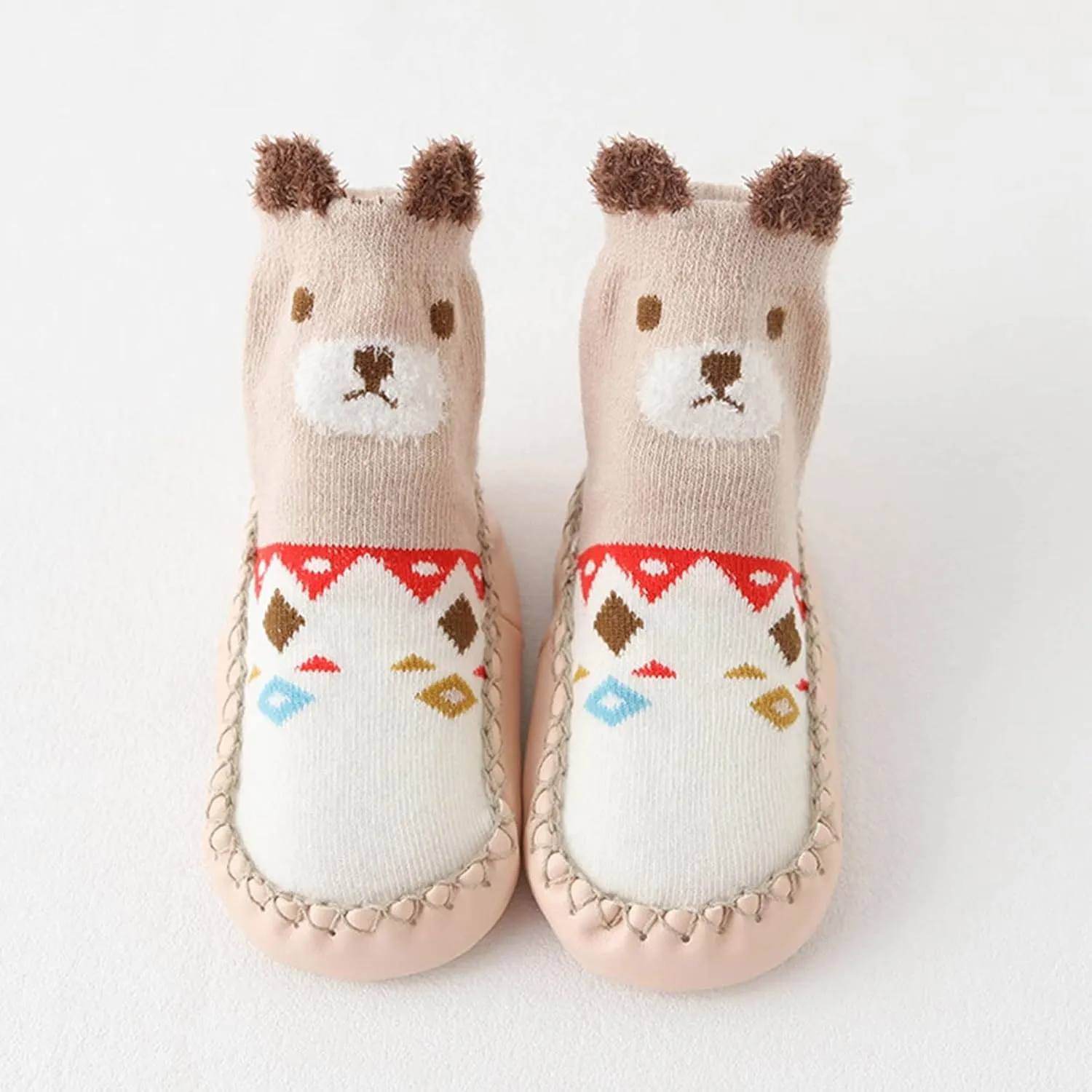 Toddler Fall Flat Bottom Walking Shoes Boys Girls Winter Warm Floor Socks Shoes Non Slip Shoes for Toddlers