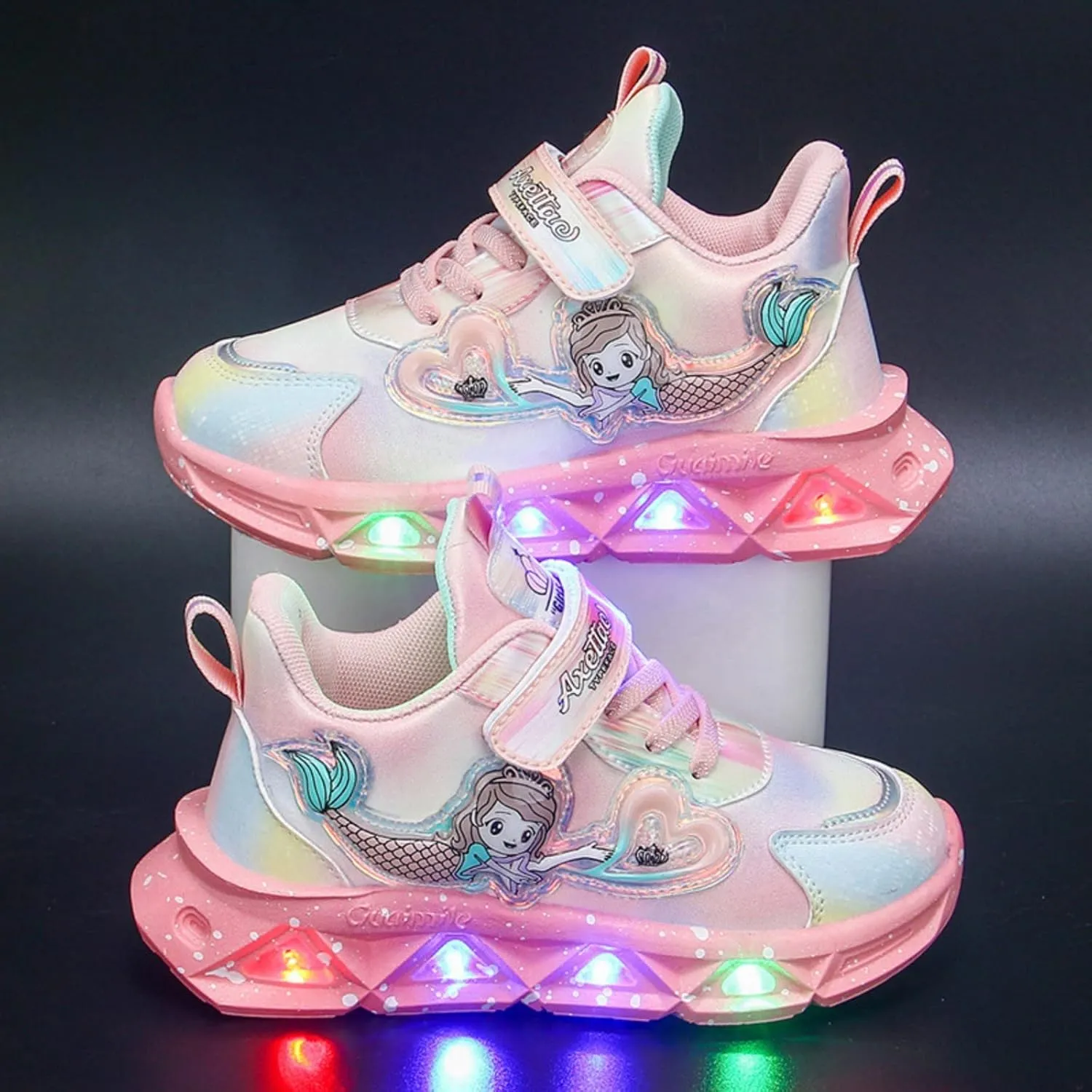 Toddler Girl Light Up Shoes Lights Breathable Lightweight Casual Luminous Shoes Kids Led Shoes