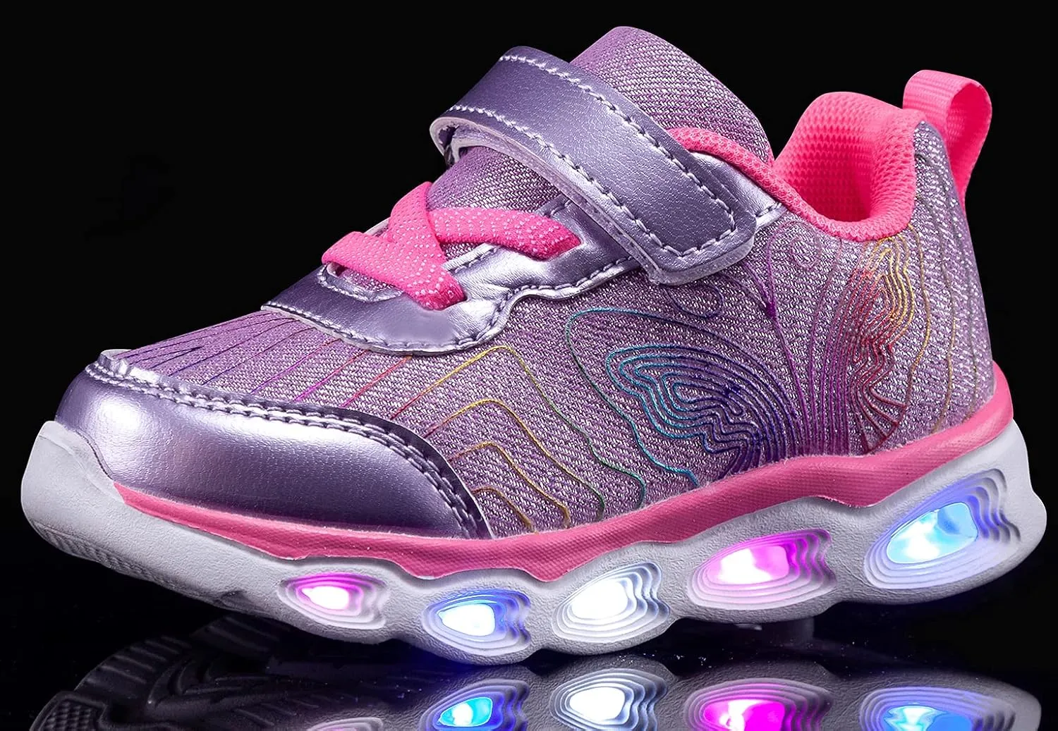 Toddler Girls Led Shoes Kids Light Up Sneakers
