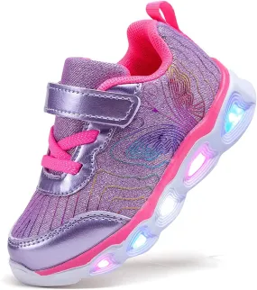 Toddler Girls Led Shoes Kids Light Up Sneakers