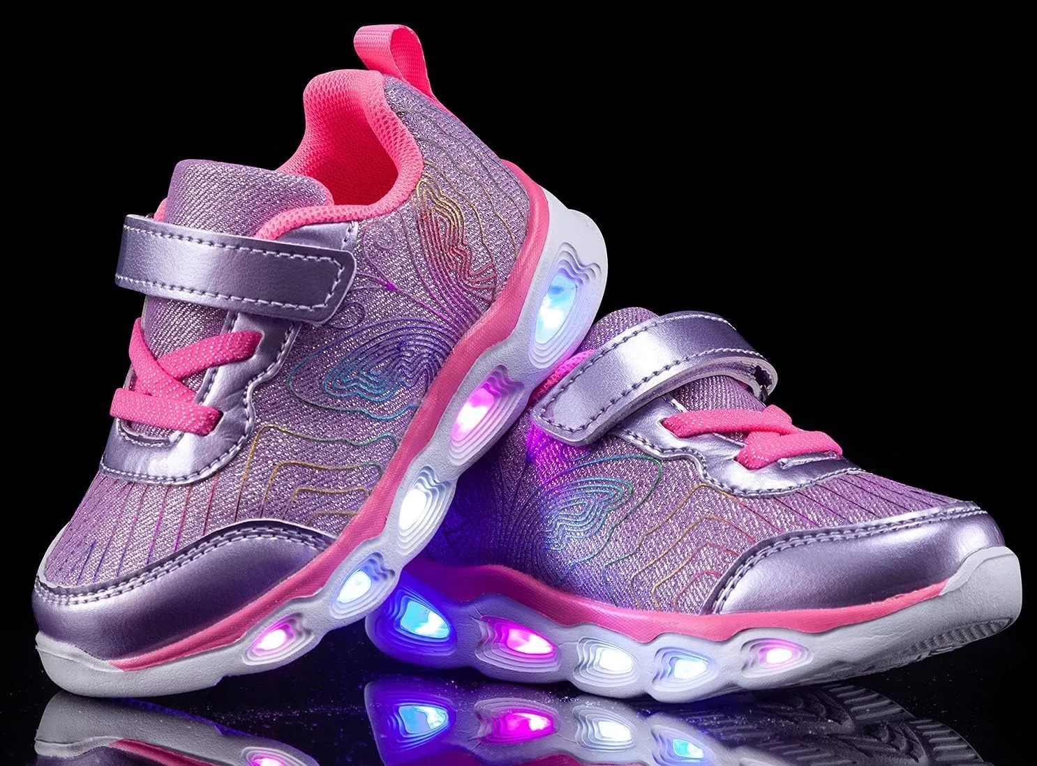 Toddler Girls Led Shoes Kids Light Up Sneakers
