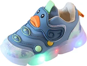 Toddler Girls Light Up Shoes Sports Shoes 1 3Years Baby Boys Led Light Luminous Running Sport Boots Shoes Gift (B-1, 2.5-3 Years Toddler)