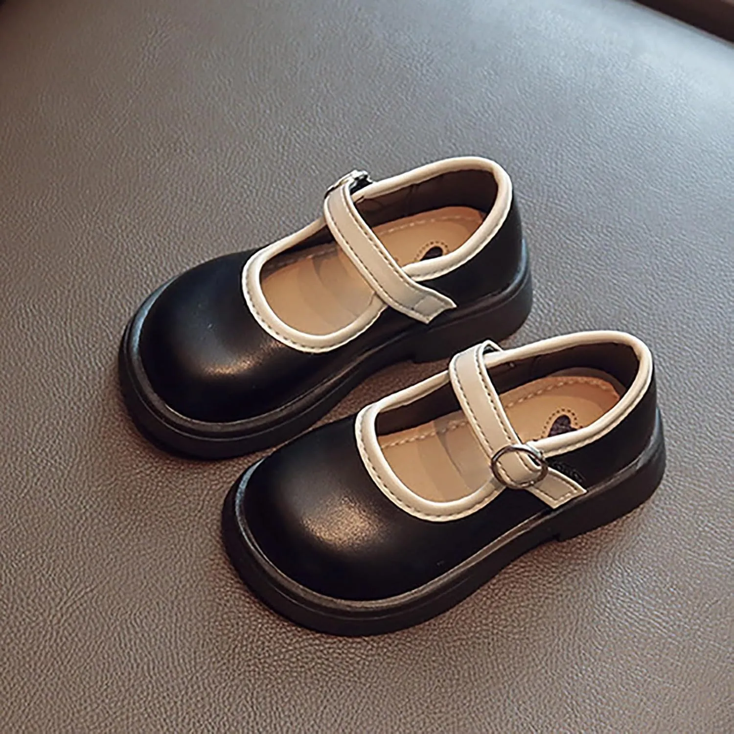 Toddler Girls Mary Jane Dress Shoes Flower Girl Shoes Little Girls School Oxford Flats for Wedding Party Shoes