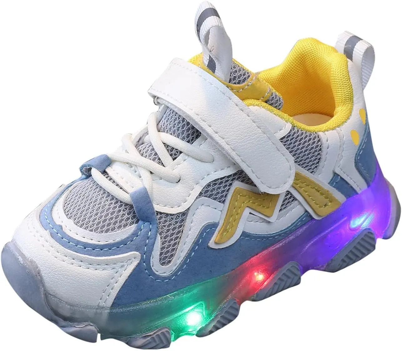 Toddler Kids Light Up Sneakers Light Led Kids Mesh Luminous Sport Baby Running Children Girls Glowing Luminous Shoes