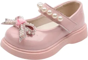 Toddler Platform Mary Jane Shoes Bow Girls Dress Shoes Little Girl School Uniform Oxford Shoes for Girl Flats
