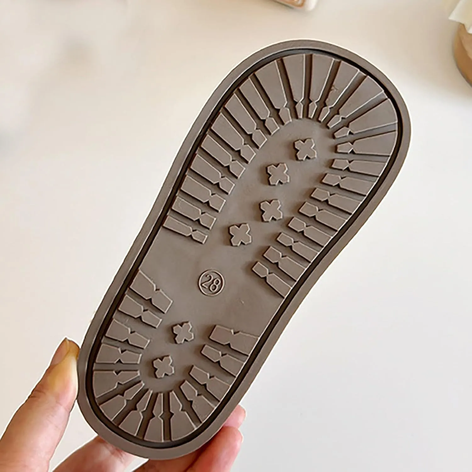 Toddler Unisex Warm Fr ining Soft Boots Little Child Winter Ankle Non-Slip Rubber Texture Sole Snow Shoes