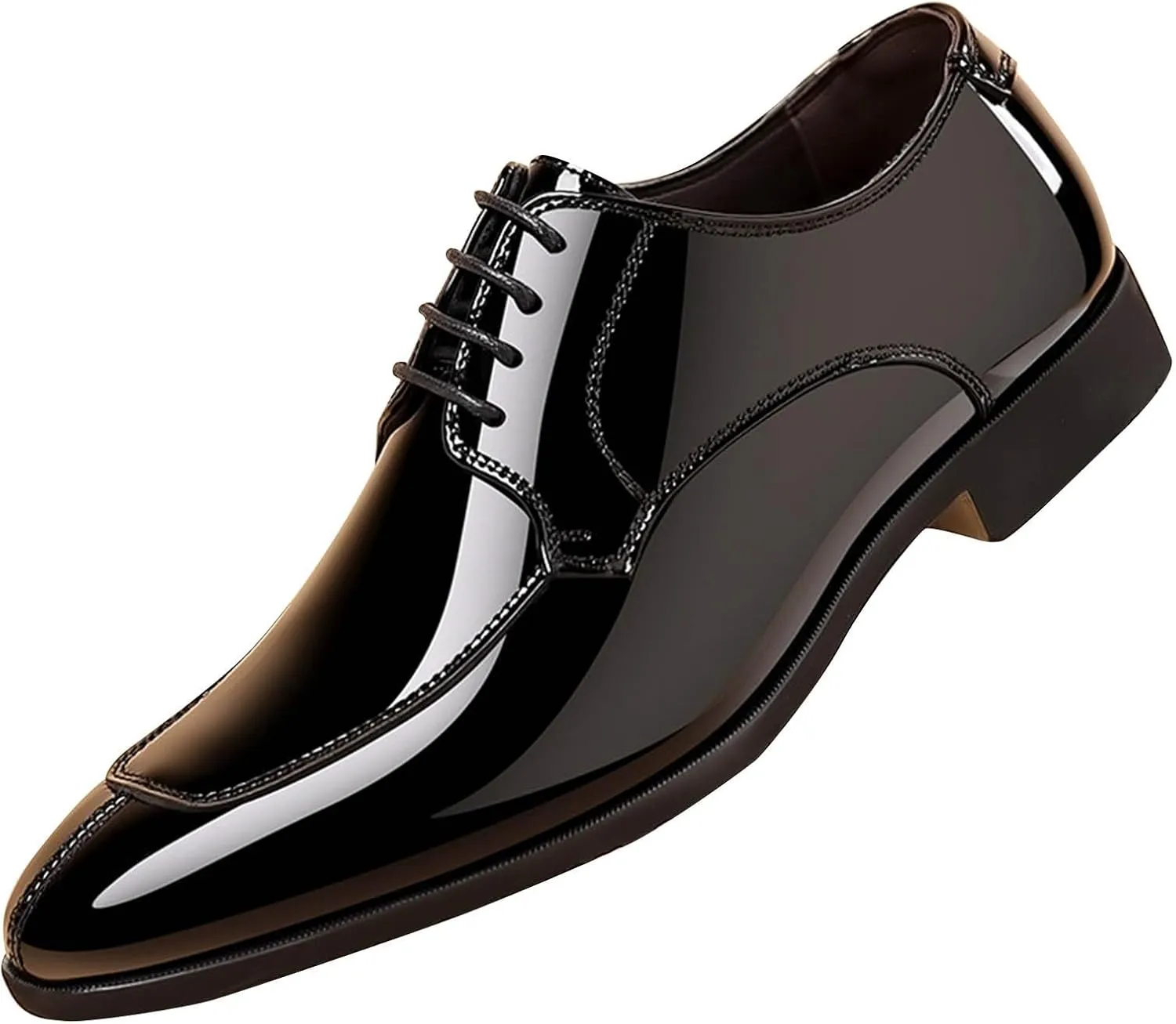 Tuxedo Shoes for Men Fashion Formal Business Oxford Dress Shoe Lace up Slip on Party Dressy Footwear Wedding