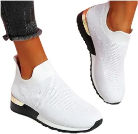 Walking Shoes for Women Sneakers Canvas Slip On Shoes Women Sneakers Lace Up Loafers Lightweight Running Shoes07