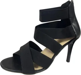 Wedding Heels Strappy Buckle Heeled Sandal with Tall Thick Heel Platform Shoes Women's Lace Up Heeled Sandals