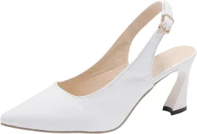 Wedding Heels Women's Chunk High Heel Pump Sandals Chunky Shoes Women's Open Toe Ankle Strap Chunky Heels