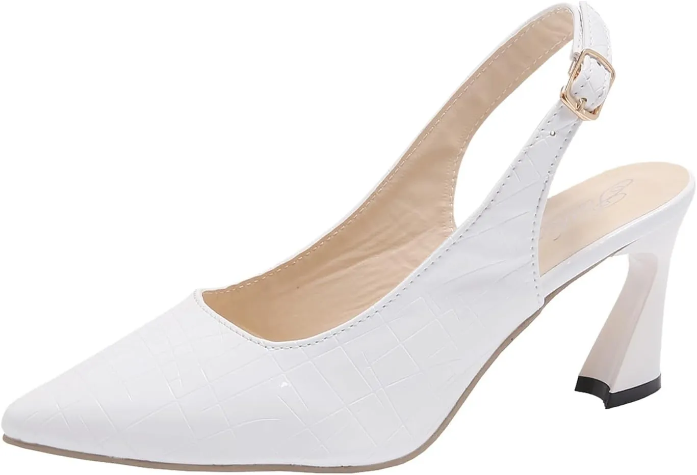 Wedding Heels Women's Chunk High Heel Pump Sandals Chunky Shoes Women's Open Toe Ankle Strap Chunky Heels