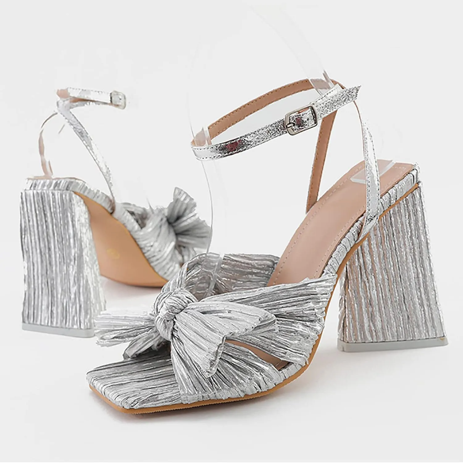 Wedding Heels Womens Strappy Ankle Strap Dress Party Shoes Women Dress Shoes Women's Open Toe Heeled Sandals