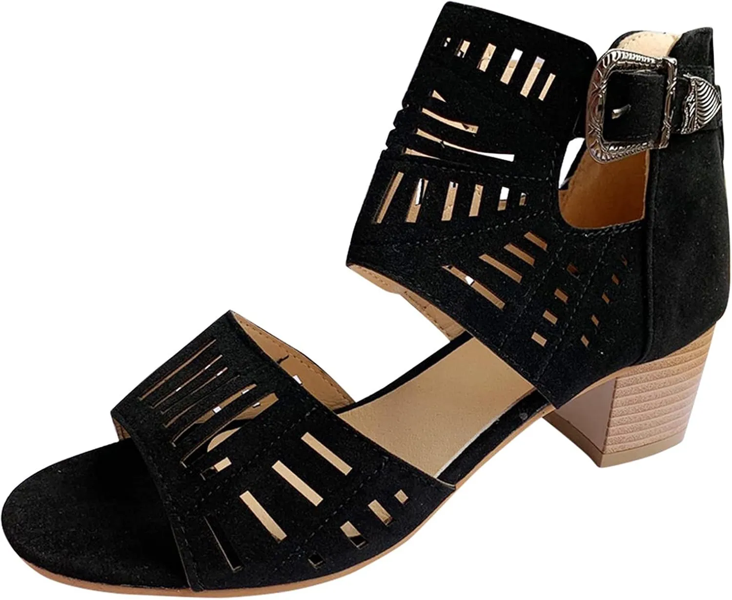 Wedge Sandals Casual Elastic Ankle Strap Platform Sandals Woman Sandals Womens Low Wedges Platform Sandals