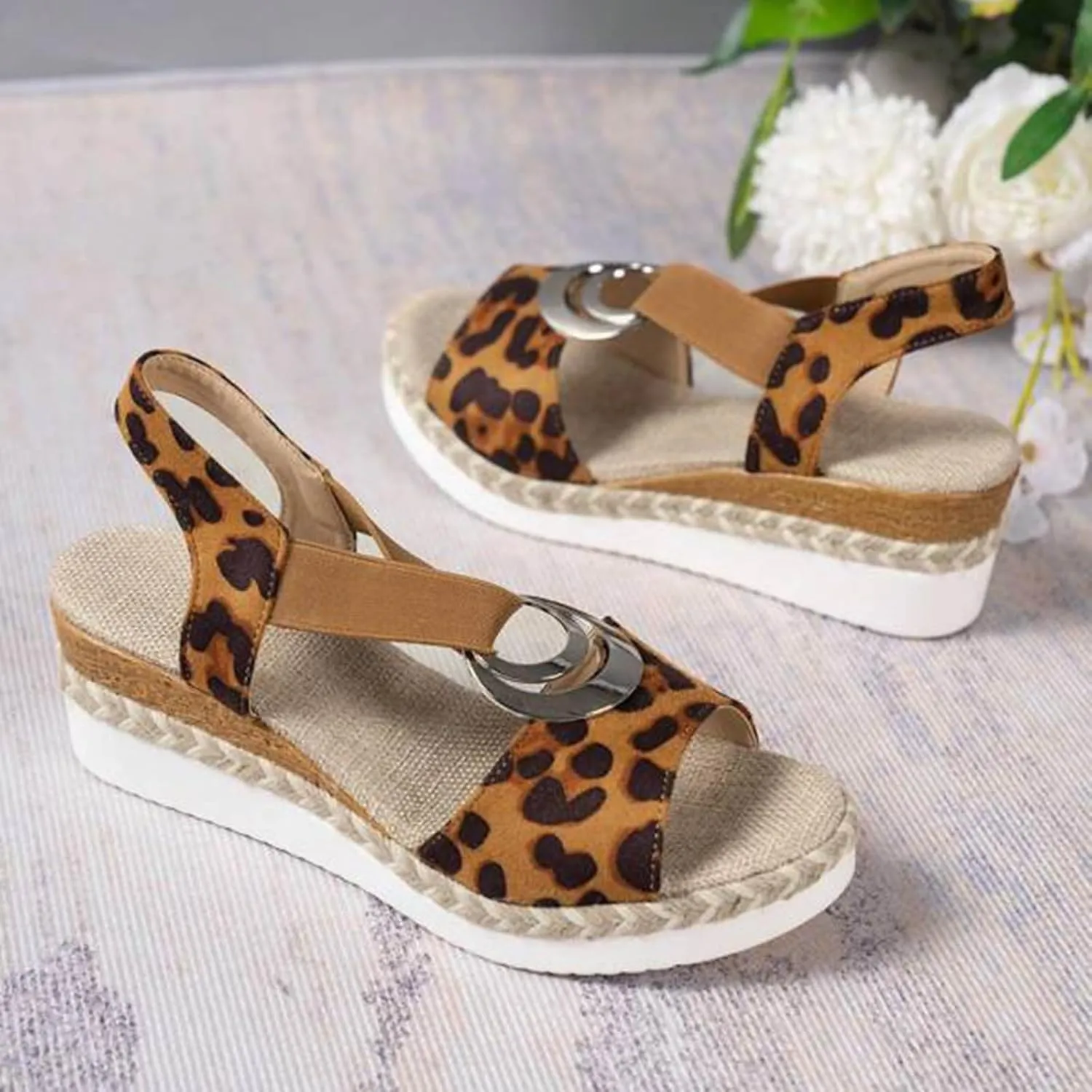 Wedge Sandals for Women Summer Platform Comfortable Low Wedges Womens Sandal Womens Wedge Sandals Leather