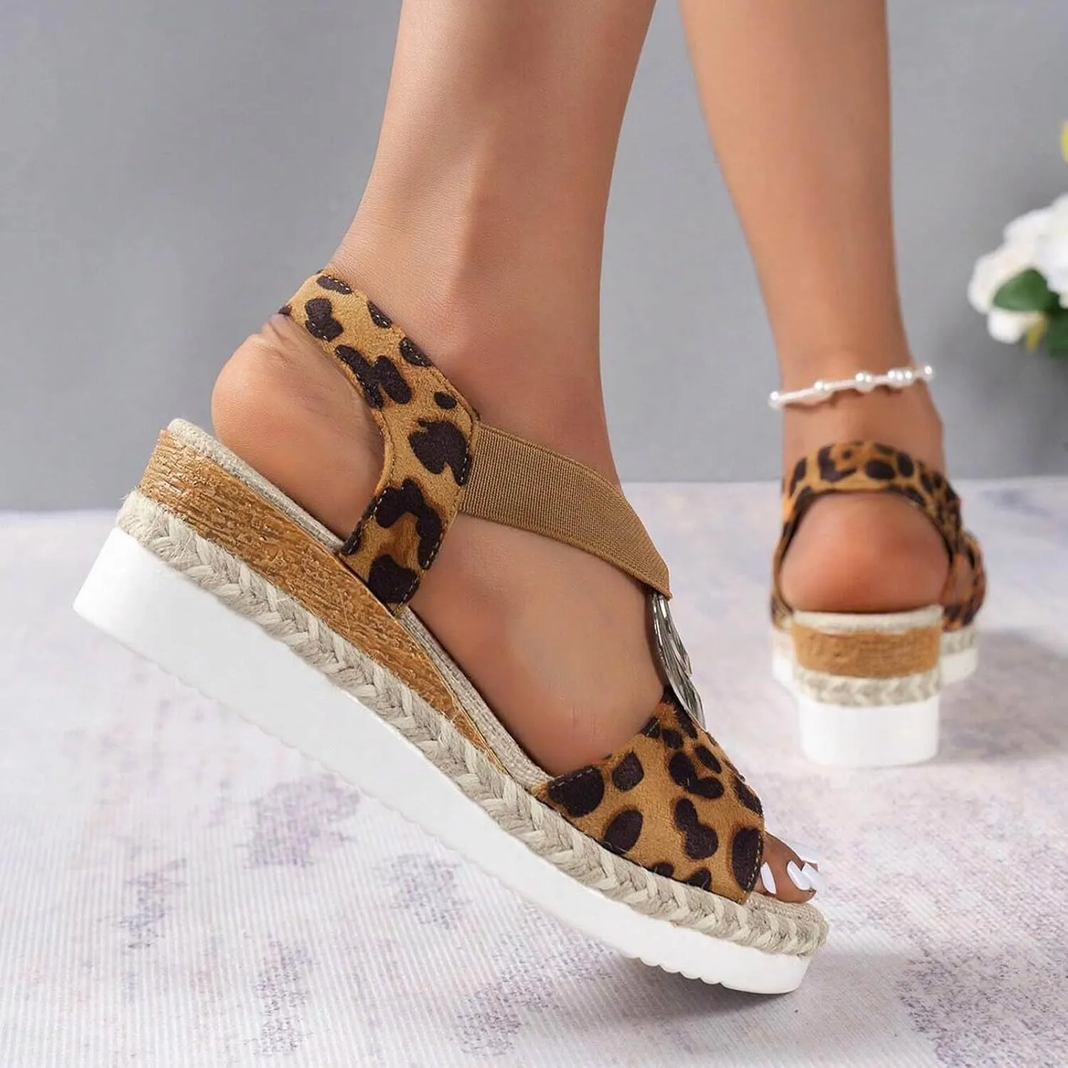 Wedge Sandals for Women Summer Platform Comfortable Low Wedges Womens Sandal Womens Wedge Sandals Leather