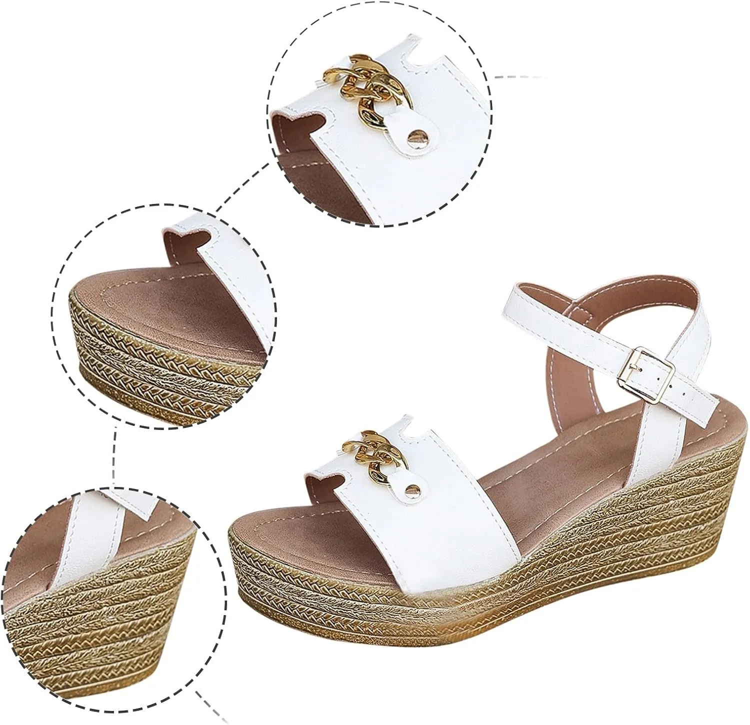 Wedge Sandals for Women Womens Dressy Summer Wedge Shoes Women's Casual Summer Women Wedge Heels Shoes
