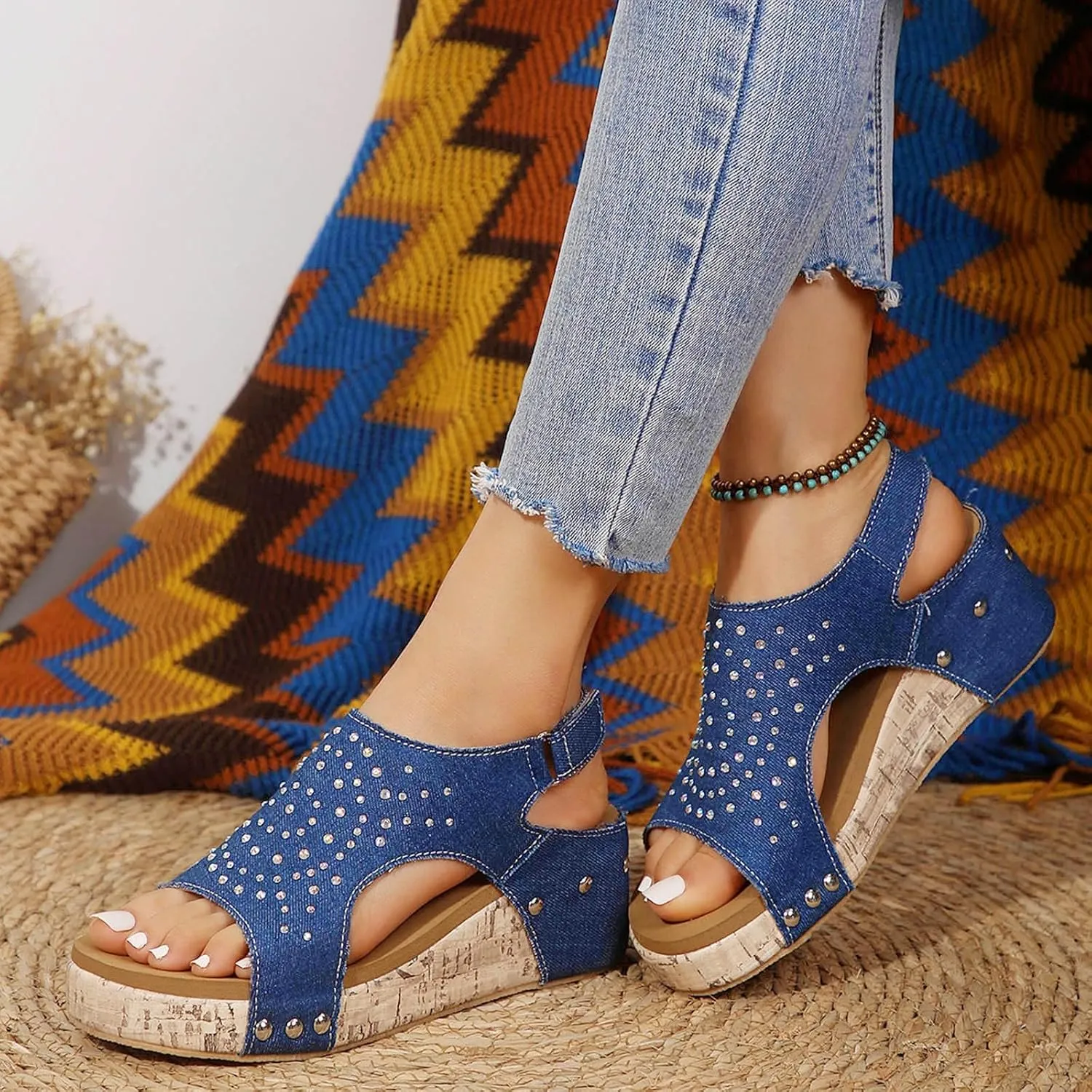 Wedge Sandals Open Toe Flatform Wedge Casual Sandal Woman Sandals Summer Womens Low Wedges Platform Sandals