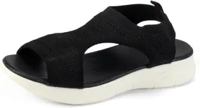 Wedge Sandals Women Open Toe Flatform Fashion Sandals Silver Flats Women's Classic Wedge Heels Sandals