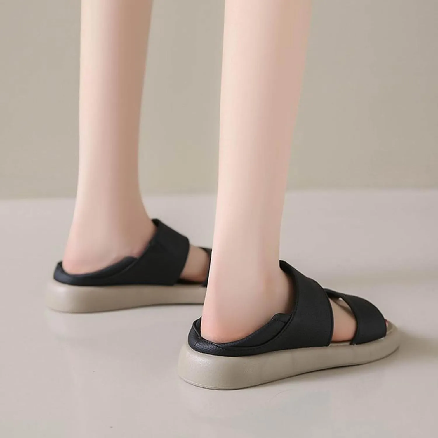 Wedge Sandals Women's Classic Wedge Heels Sandals Slide Sandals Women's Ankle Strap Low Wedge Sandals