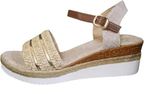Wedges for Women Ankle Strap Heel Sandal Open Toe Summer Casual Flatform Platform Wedge Slides for Women